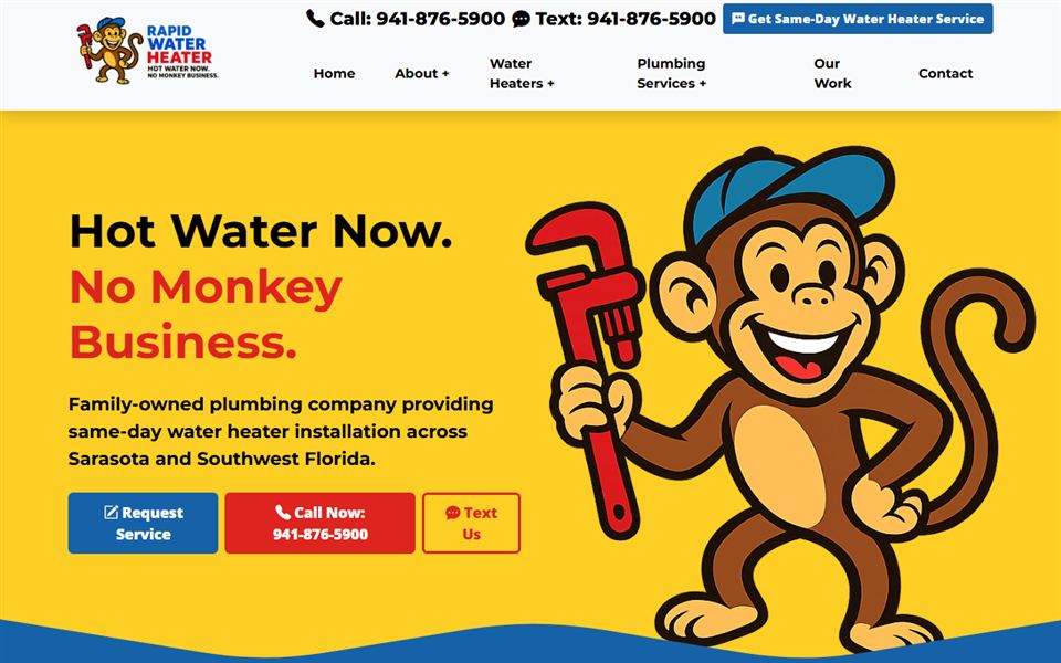 Rapid Water Heater — old website