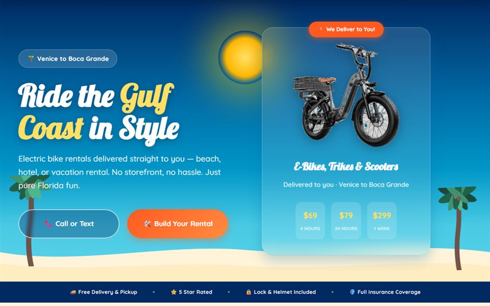 Tropical Bay Rentals — website by Biggify